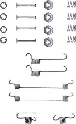 HELLA PAGID 8dz355200061 -  Комплектующие, тормозная колодка